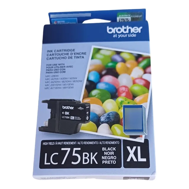 Tinta Brother Lc75 Xl Negro Original J280w J625dw J6910dw