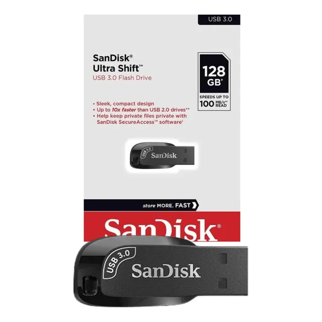 Pendrive 128gb Sandisk Usb 3.0 P/ Ps2 Ps3 Ps4 Xbox Xbox360