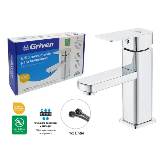 Llave Para Lavamanos  Gv-smf601 Griven