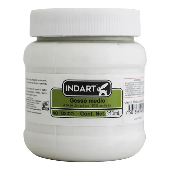 Gesso Medio Protector Base Imprimador Blanco 250ml Indart