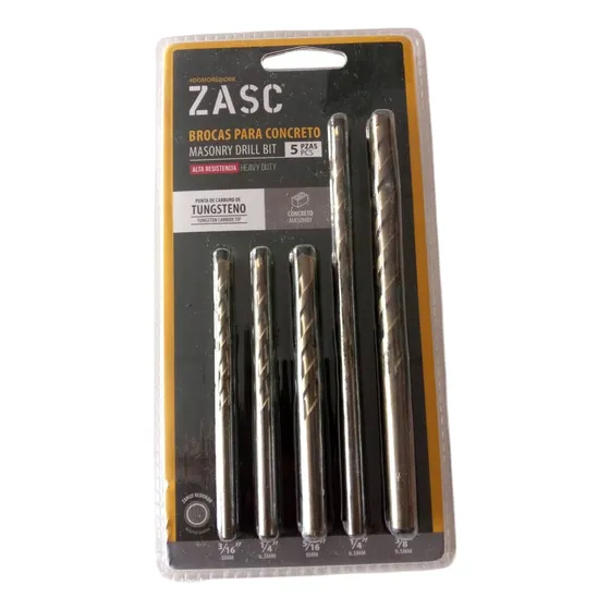 Mechas Brocas Concreto Juego 5pzas Tungsteno