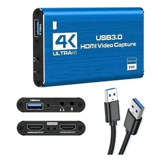 Capturador Video Windows Mac Linux Hdmi Usb 3.0 4k Micrófono | Cuotas sin interés