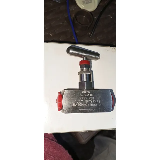 Válvula Reguladora  De Aguja Acero Inoxidable De 1/2 Npt