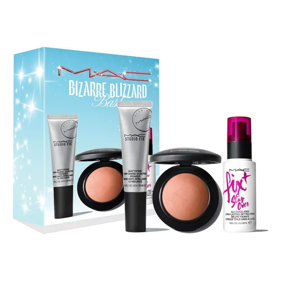 Set De Maquillaje Mac Stay Over Rubor , Primer , Fijador