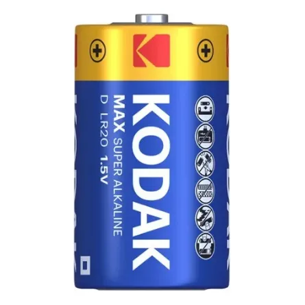 Pilas Tipo D 1,5v  Alcalinas Marca Kodak D Lr20 Blister De 2