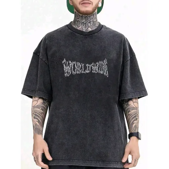 Camiseta Con Estampado Worldwide