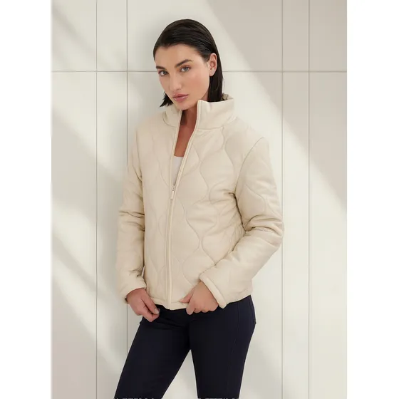 Chaqueta De Mujer Acolchada Patprimo Color Beige #30080526