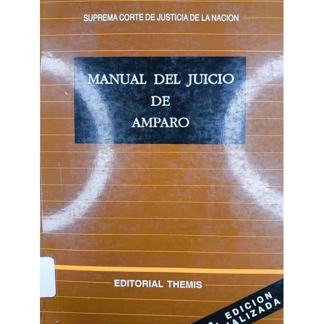 Libro Manual Del Juicio De Amparo 203h1