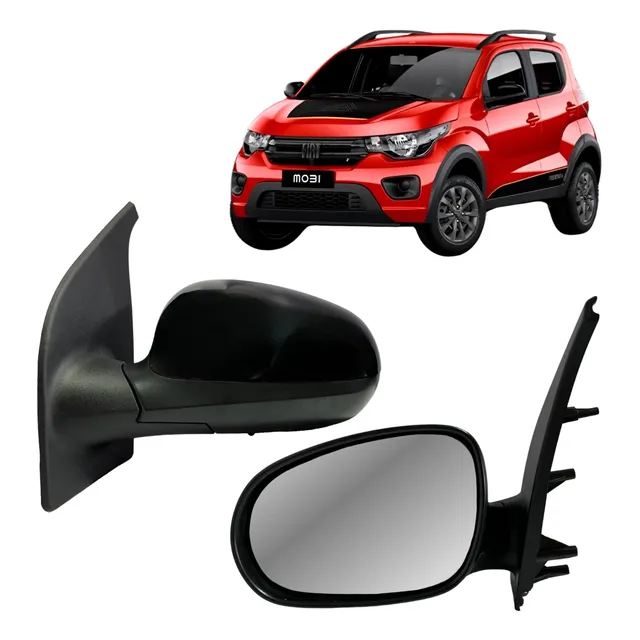 Retrovisor Genuíno Mobi 2018 Manual C/ Sensor Temperatura Le