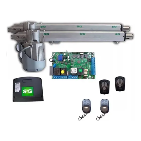 Kit Automatizacion Duo Combat 1/4 Hp Seg Porton Abatible Msi