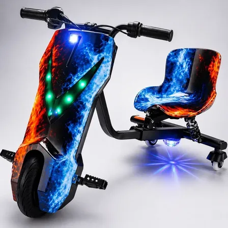 Carrinho Drift Elétrico 360° Infantil 350w Com Bluetooth