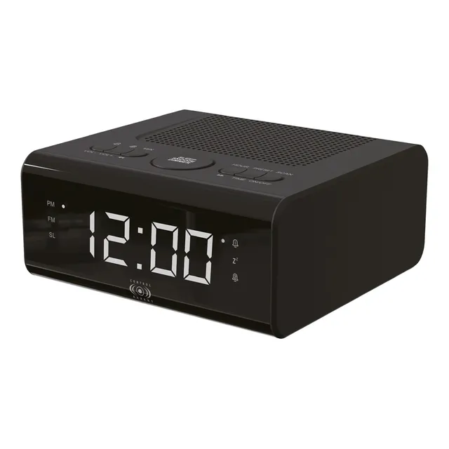Reloj Digital Despertador Radio Fm Pantalla Led Color Negro