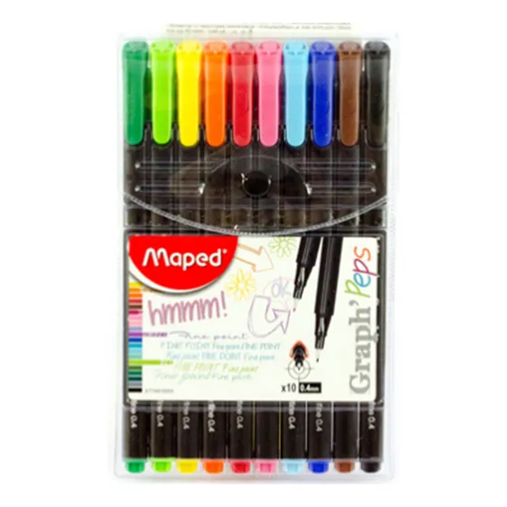 Maped  Graph'peps 10 Rotuladores (plumines) Vibrant
