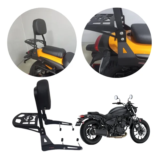 Bagageiro De Chapa Sissy Bar Kawasaki Eliminator 500