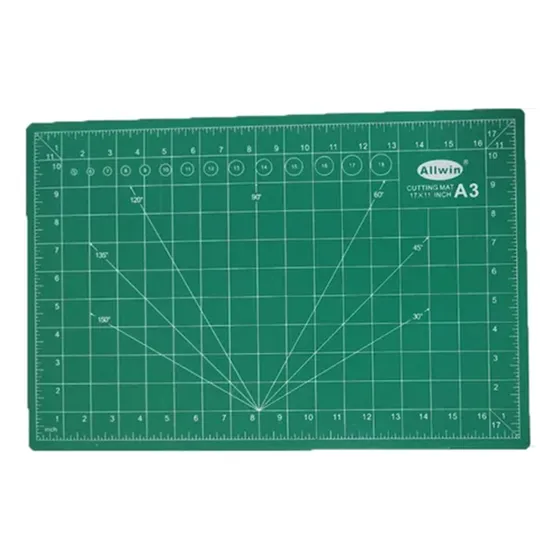 Tabla De Corte A3 45x30 Verde Oscuro