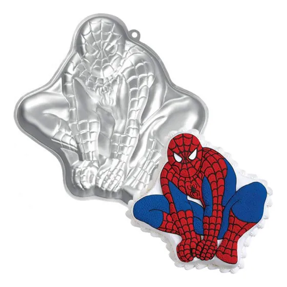 Spiderman Molde Para Tarta Cumpleaño 3d Niño Aleacion