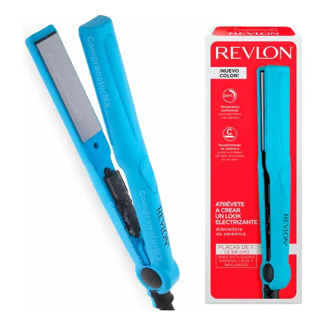 Alaciadora Plancha Cabello Cerámic Revlon Alisado Onda Viaje