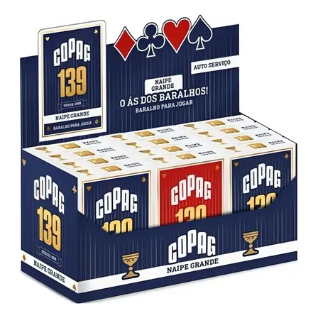 Baralho Copag 139 c/ 12 Jogos e Naipe Grande Reciclado