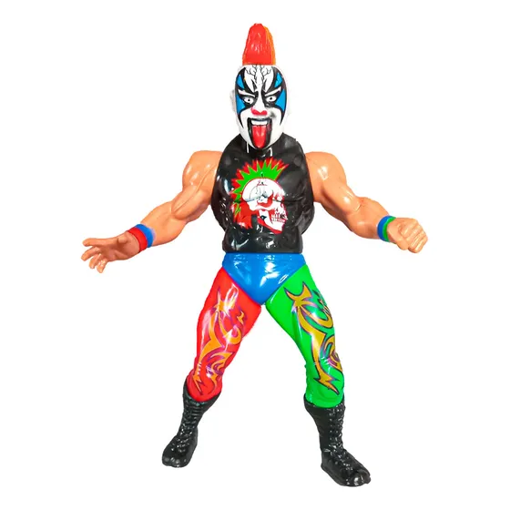 Luchador Rudo Psycho Clown Figura De Acción Enmascarado