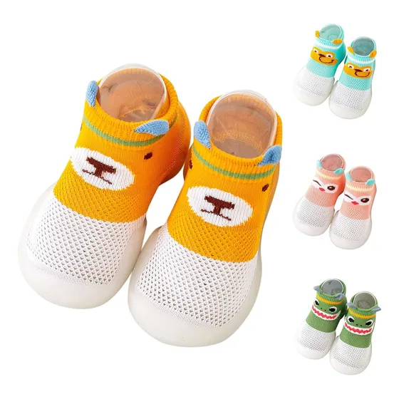 Medias Zapatos Antideslizante Para Bebe Suela De Goma Pasos