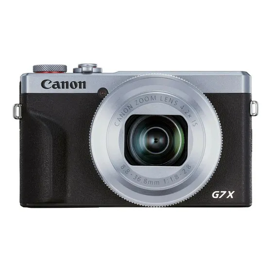 Canon PowerShot Serie G G7 X Mark III compacta avançada cor prateado