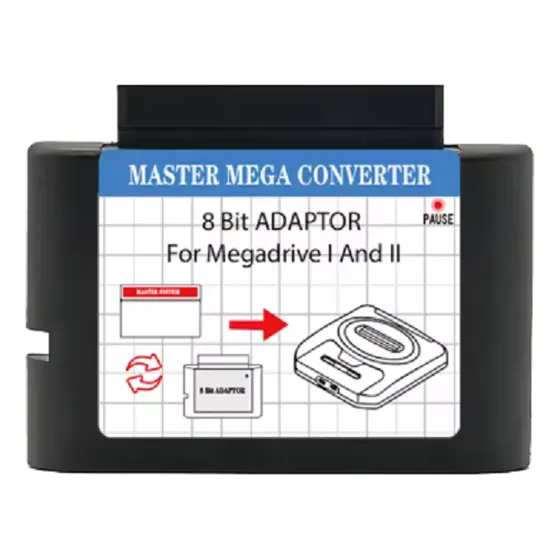 Adaptador Cartucho Mega Drive Pará Master System