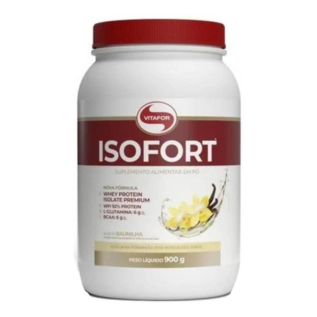 Suplemento em  pó Vitafor  Isofort proteínas sabor  baunilha em pote de 900g