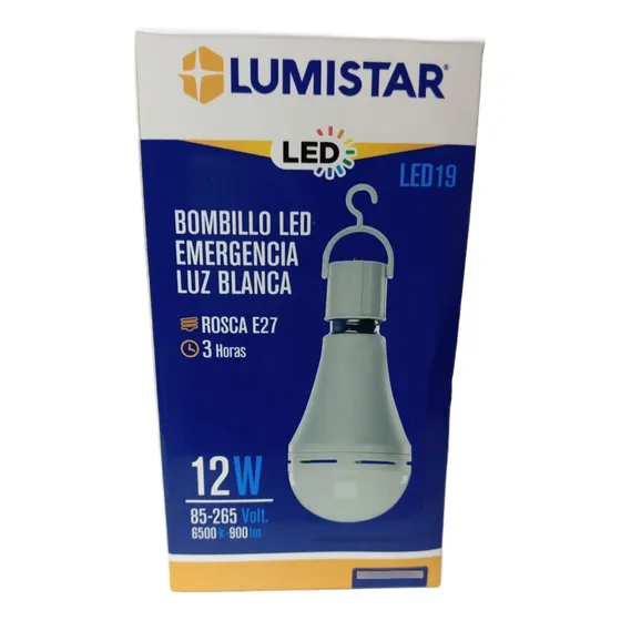 Bombillo Led Recargable 12w Lumistar Led19