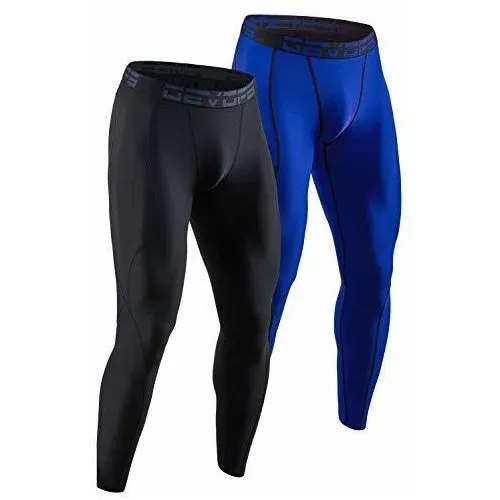 Devopa 2 Pantalones De Compresión Masculinos Leggings W8hxj