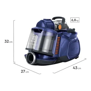 Aspirador De PĂł Sem Saco Cyclonic Electrolux Super Silencios Cor Azul Aspirador De PĂł Sem Saco Cyclonic Electrolux Super Silencios Cor Azul
