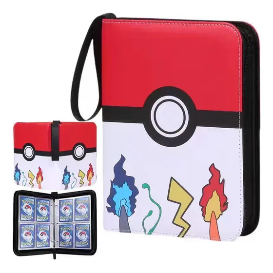 Para Porta-cartas Pokémon 4 Bolsos 400 Cards Album
