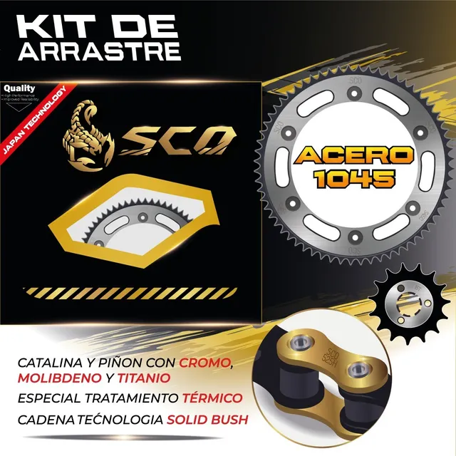 Repuestos Kit De Arrastre Scorpion Yamaha Xtz 150