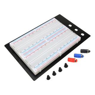 Protoboard Doble De 1660 Puntos C/soporte Y Borneras Protoboard Doble De 1660 Puntos C/soporte Y Borneras