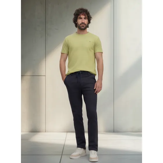 Pantalon Para Hombre Marca Patprimo Color Azul Algodón #4407