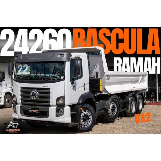 Vw 24260 Bitruck Caçamba Basculante 8x2 Constellation =0km