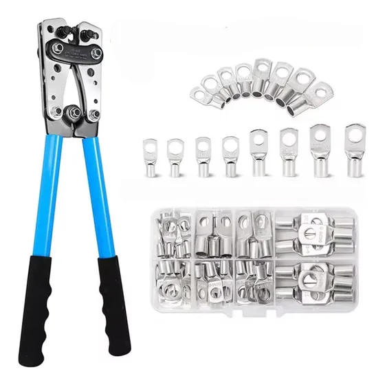 Pinza Crimpeadora Alicate De 6 A 50mm+60 Terminales
