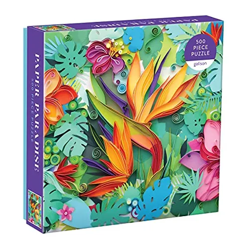 Galison Papel Paraíso 500 Piezas Rompecabezas 20 X 2610i
