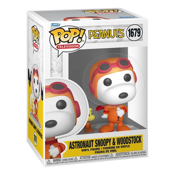 Funko Pop Tv Peanuts Astronaut Snoopy And Woodstock 1679