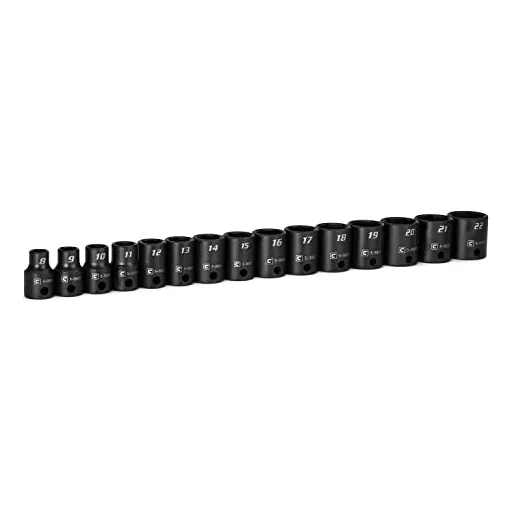 Juego De Enchufes Capri Tools Drive Shallow Impact De 3/8 Pu