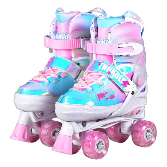Patines Bipokids Rll 140 Thunder Niña 4 Ruedas Unicornio