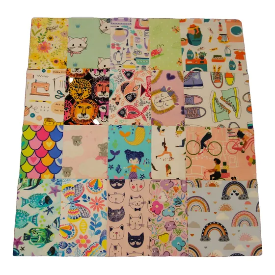 42 Pieza 6.5  Precortada Franela I Spy (6.5 Niña)