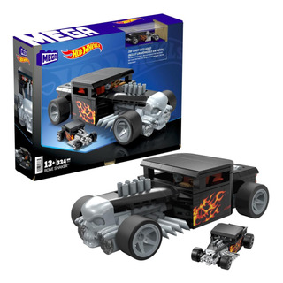 Mega Hot Wheels Race Car Building Toys Set, Bone Shaker Con Mega Hot Wheels Race Car Building Toys Set, Bone Shaker Con