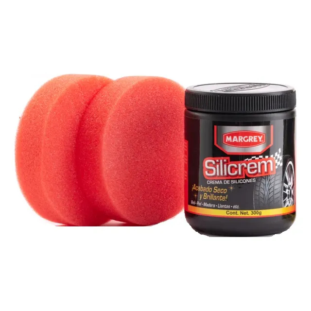 Crema De Silicon Silicrem Margrey 300 Ml Con 2 Esponjas