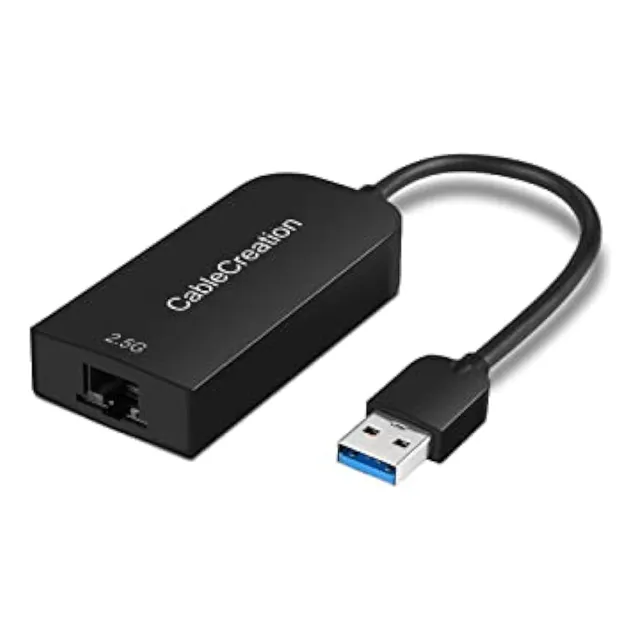 Cablecreation Adaptador Ethernet A Usb De 2.5g,