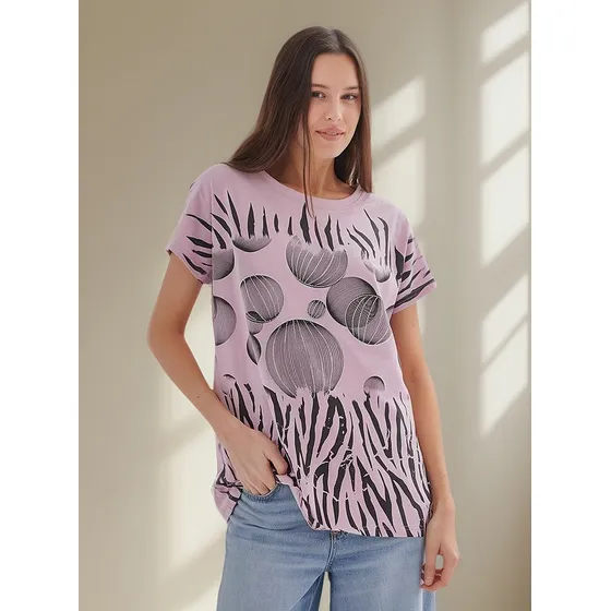 Remera Remeron Globes Brillos Classic Gu9803