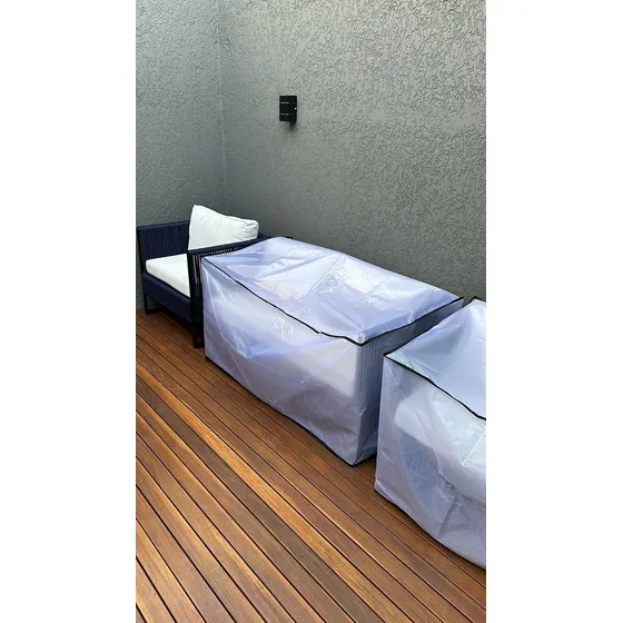 Kit Capas Móveis Externos Sofás E Mesa Centro-lona Toldo Uv