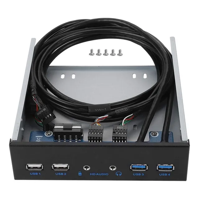 Hub Usb Ashata Del Panel Frontal De 5,25 Pulgadas Con 2 Puer