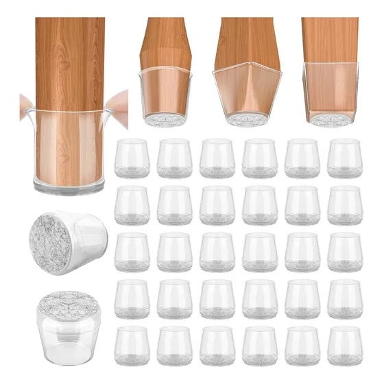 Set De 4 Protectores Grandes 3,8cm Patas Sillas De Silicona