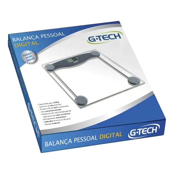Balança Digital G-tech Glass 10 150kg Banheiro