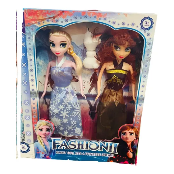 Set Barbies Frozen 2 X 1 Muñecas Niñas Juguete